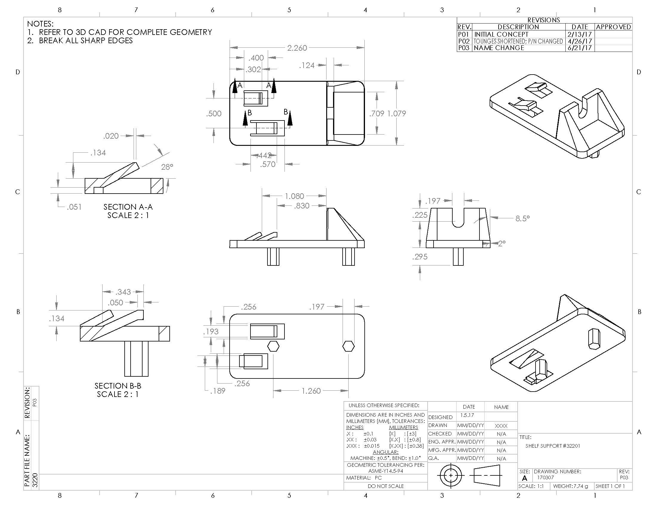 32201 Shelf Support 5mm pegs 3/4" or 1" shelf - Image 12