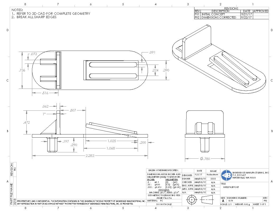 3218 Shelf Support 5mm X 1/2" $65.00 / 1000 - Image 10