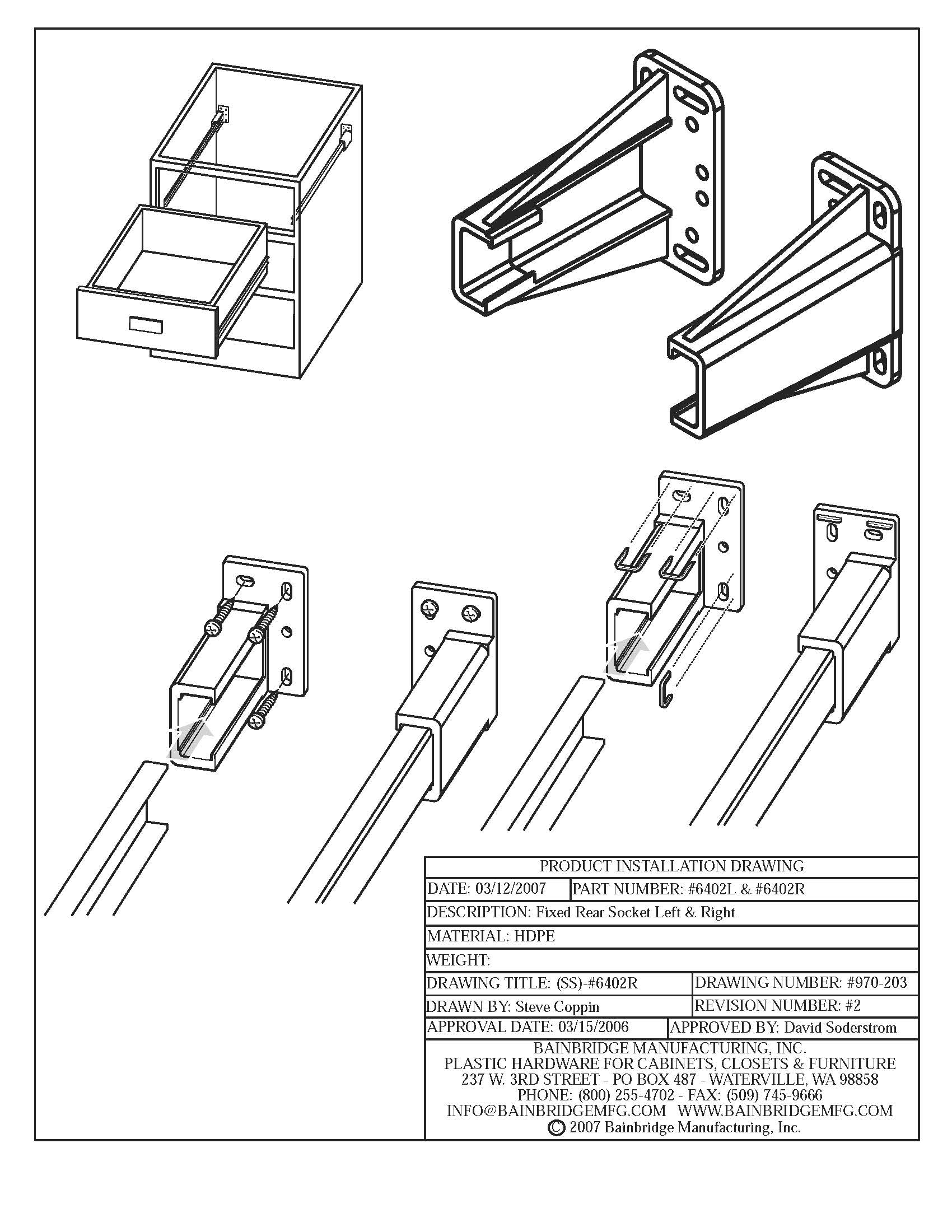 6402 Rear Socket Set 13/16" x 5/16" x 2-3/8" $145.00 / 250 pcs - Image 3